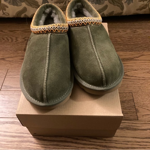 UGG TASMAN BURNT OLIVE SUEDE SHOES WOMEN'S SLIPPERS 5955 - Picture 7 of 7